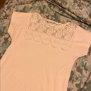 Vintage doily shirt Shapely Knits